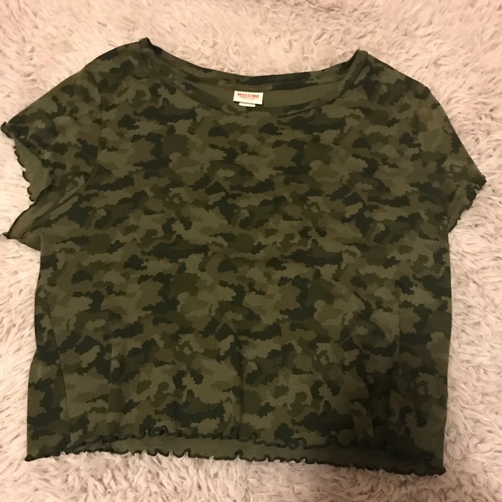 Target brand camp crop tee